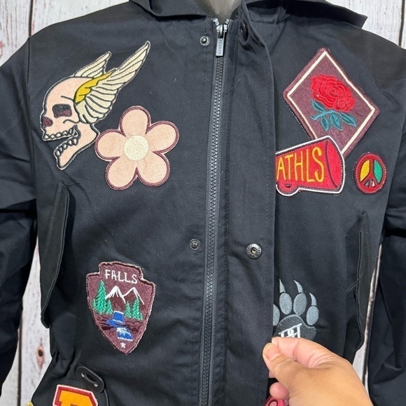 REASON BRAND Affiliated Fishtail Parka Men’s Jacket in Black size Medium NWT - Picture 6 of 17